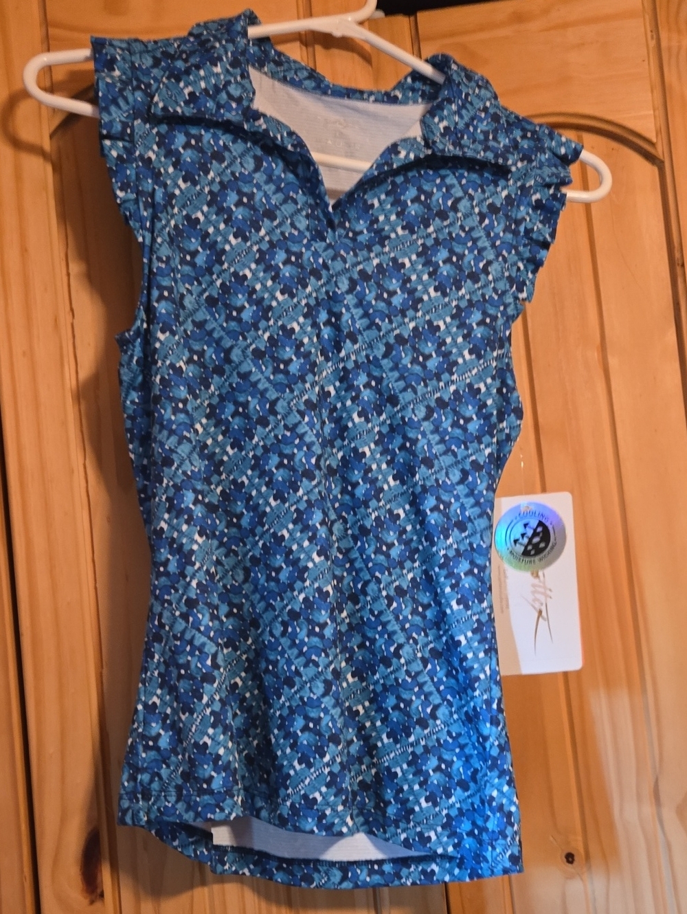 Womens Gottex Sleeveless Cooling Moisture Wicking Golf /tennis Shirt. NWT. XS.